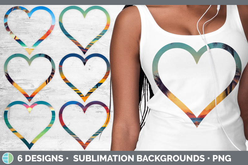 beach-sunset-heart-frame-clipart-sublimation-designs