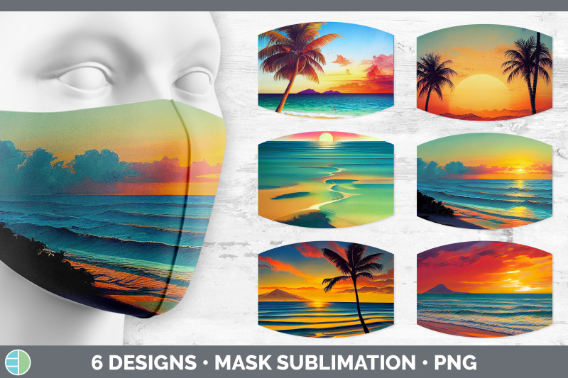 beach-sunset-mask-sublimation-bundle-face-mask-designs