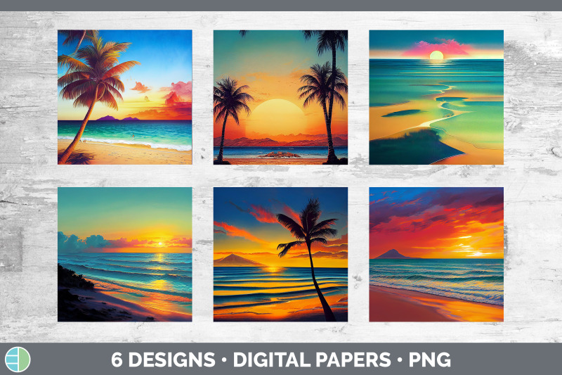 beach-sunset-backgrounds-digital-scrapbook-papers