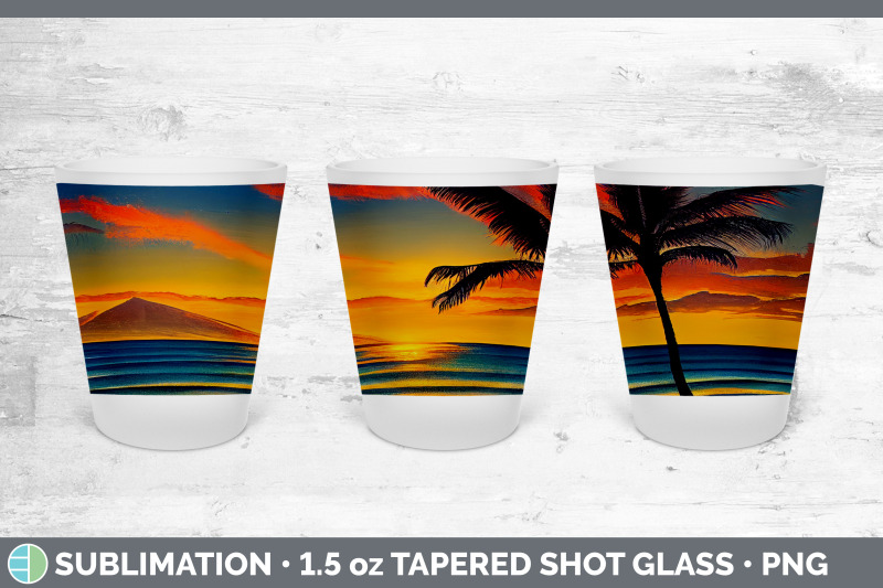 beach-sunset-shot-glass-sublimation-shot-glass-1-5oz-tapered