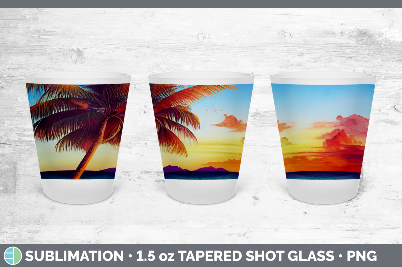 beach-sunset-shot-glass-sublimation-shot-glass-1-5oz-tapered