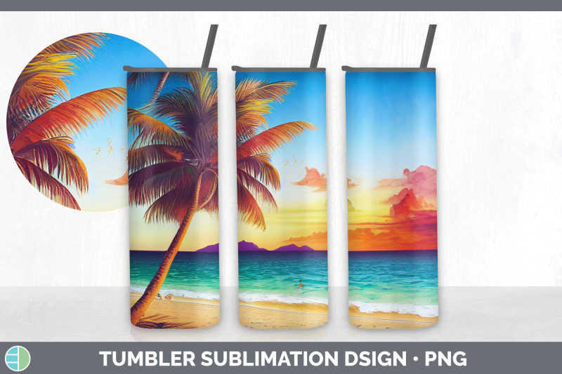 beach-sunset-tumbler-sublimation-bundle