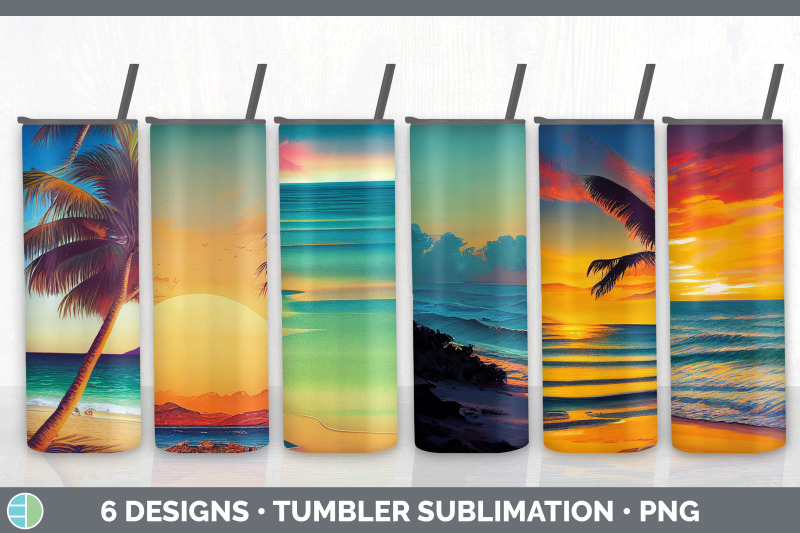 beach-sunset-tumbler-sublimation-bundle