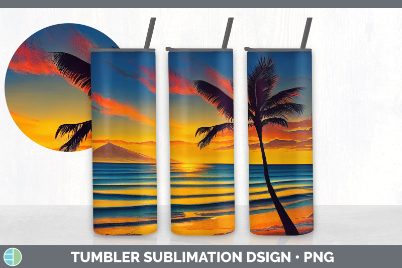 beach-sunset-tumbler-sublimation-bundle