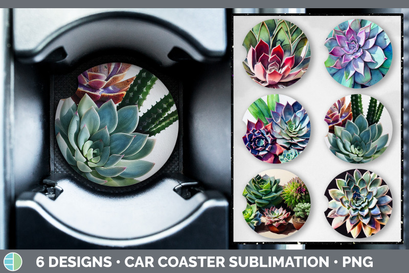 succulents-car-coaster-sublimation-designs-bundle