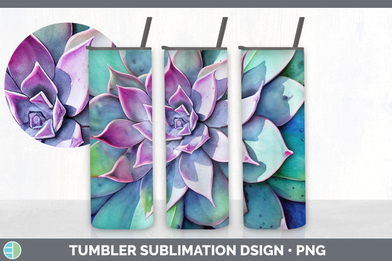 succulents-tumbler-sublimation-bundle