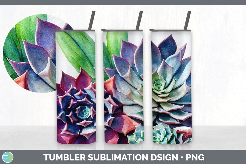 succulents-tumbler-sublimation-bundle