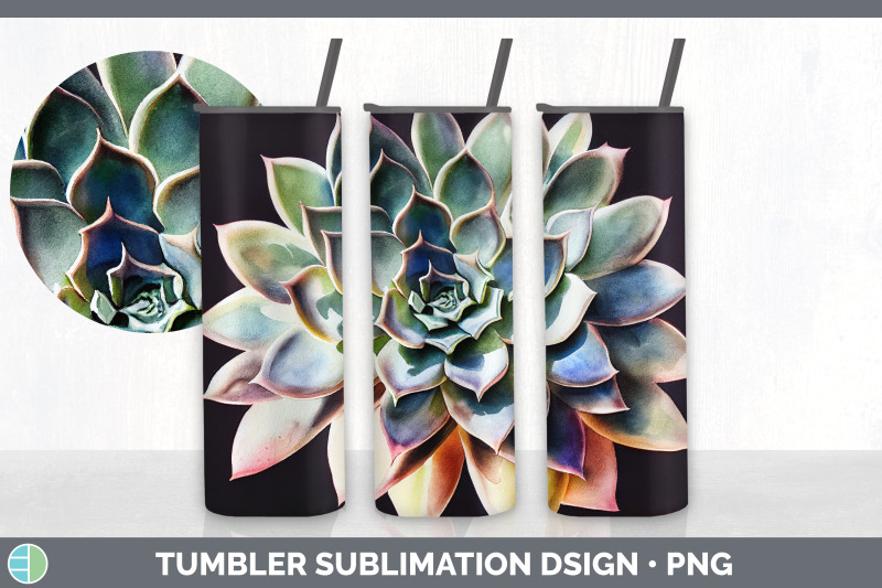 succulents-tumbler-sublimation-bundle