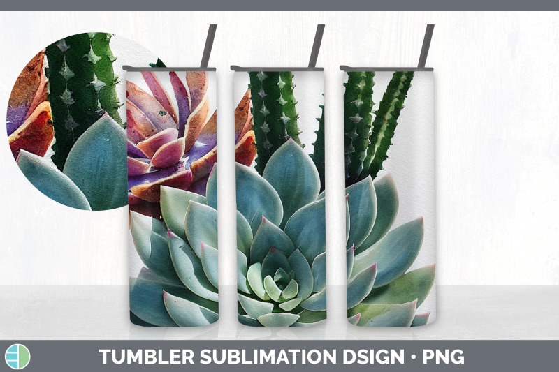 succulents-tumbler-sublimation-bundle