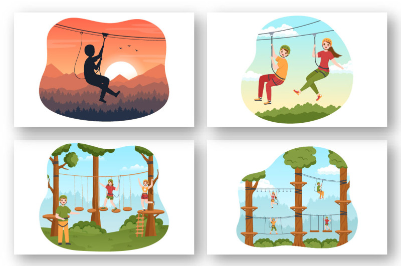 13-zip-line-illustration