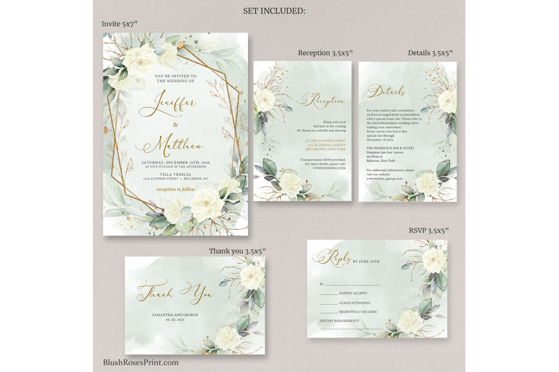 boho-greenery-and-gold-frame-white-roses-wedding-suite-editable-simy