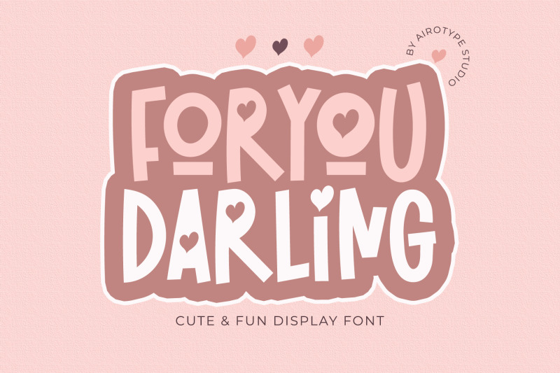 for-you-darling-lovely-fun-amp-cute-font