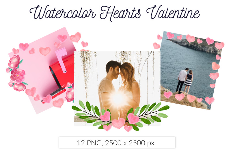 watercolor-valentine-pink-heart-frame