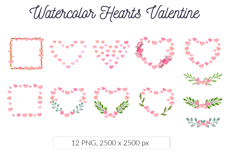 watercolor-valentine-pink-heart-frame
