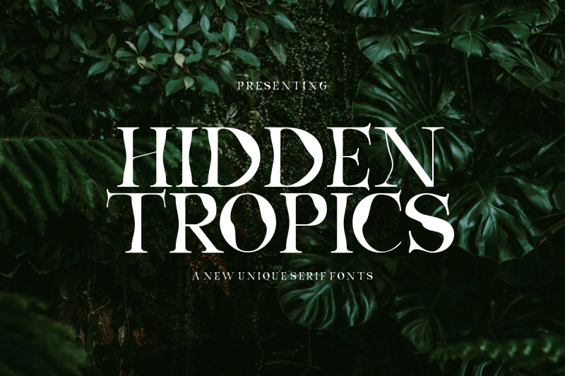 hidden-tropics-a-new-unique-serif-font