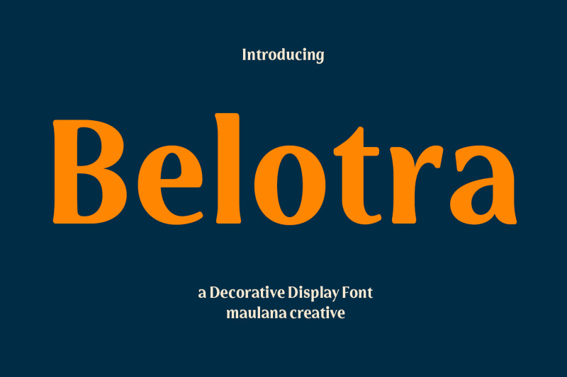 belotra-decorative-display-font