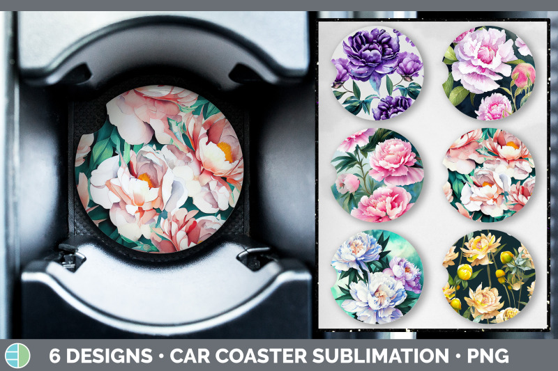 peonies-car-coaster-sublimation-designs-bundle