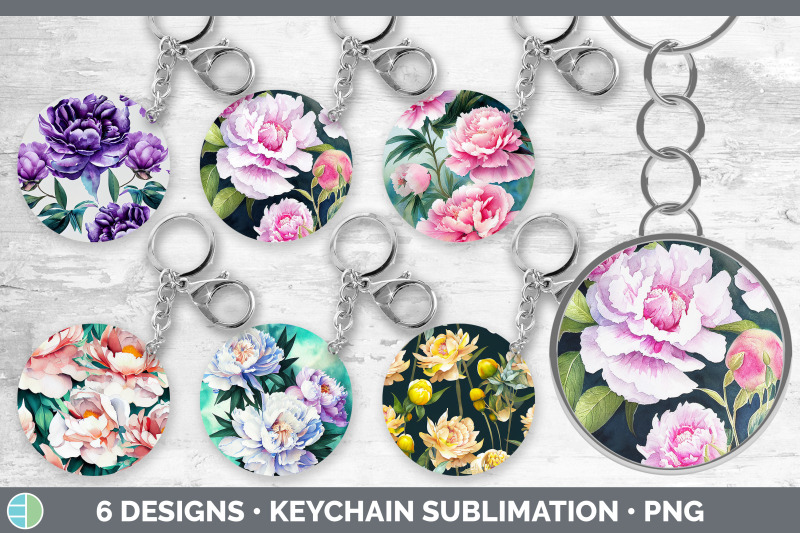 peonies-keychain-bundle-keyring-sublimation-designs