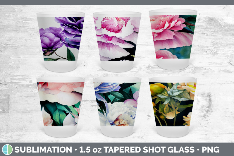 peonies-shot-glass-sublimation-shot-glass-1-5oz-tapered