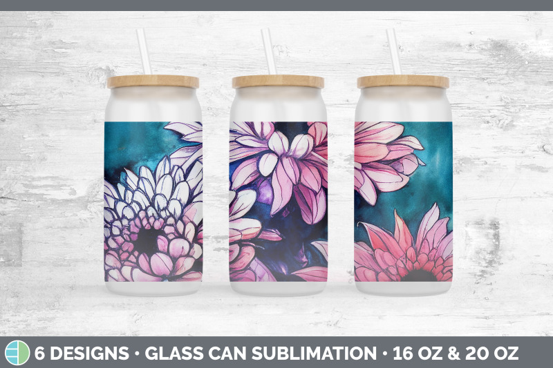 chrysanthemums-glass-can-sublimation-beer-mason-jar