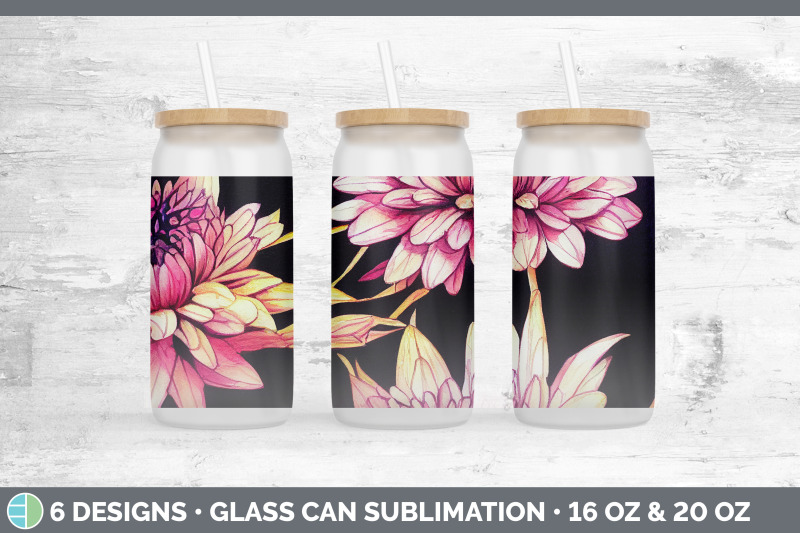 chrysanthemums-glass-can-sublimation-beer-mason-jar