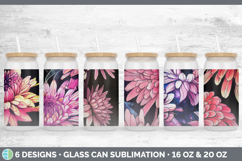 chrysanthemums-glass-can-sublimation-beer-mason-jar