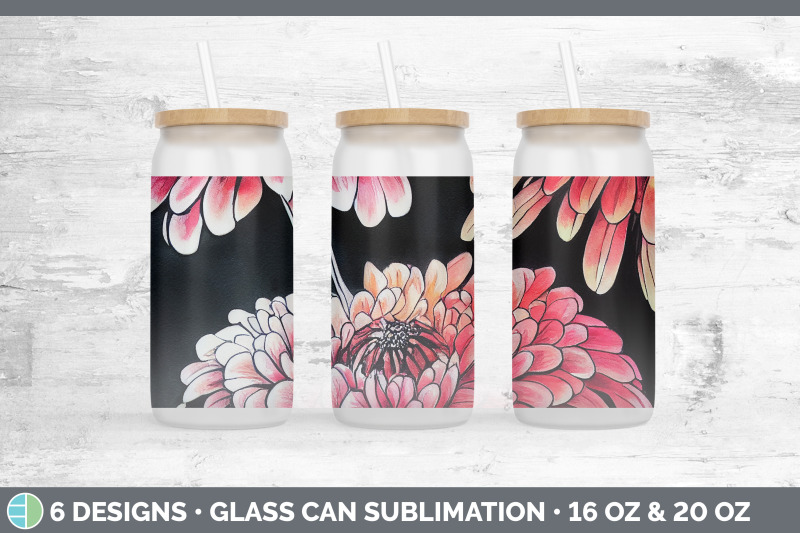 chrysanthemums-glass-can-sublimation-beer-mason-jar