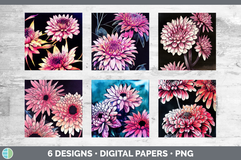chrysanthemums-backgrounds-digital-scrapbook-papers