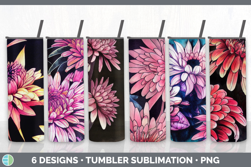 chrysanthemums-tumbler-sublimation-bundle