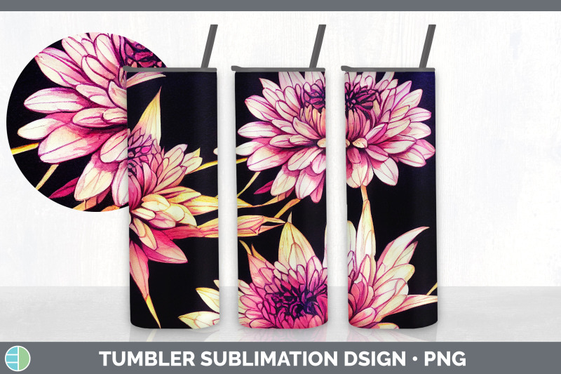 chrysanthemums-tumbler-sublimation-bundle