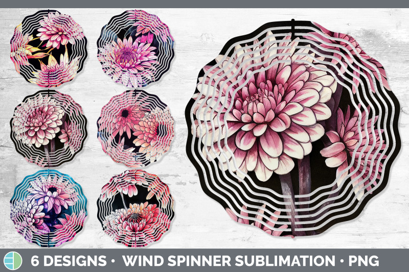 chrysanthemums-wind-spinner-sublimation-designs-bundle