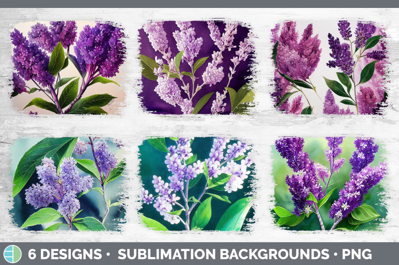 lilacs-distressed-sublimation-background-panel