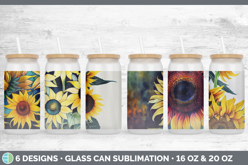 sunflowers-glass-can-sublimation-beer-mason-jar