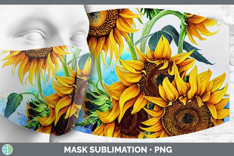 sunflowers-mask-sublimation-bundle-face-mask-designs