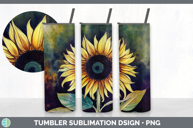 sunflowers-tumbler-sublimation-bundle