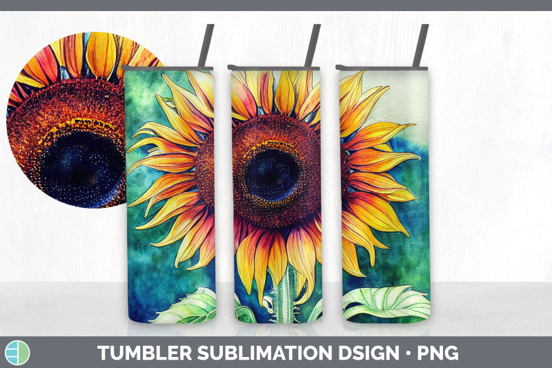 sunflowers-tumbler-sublimation-bundle