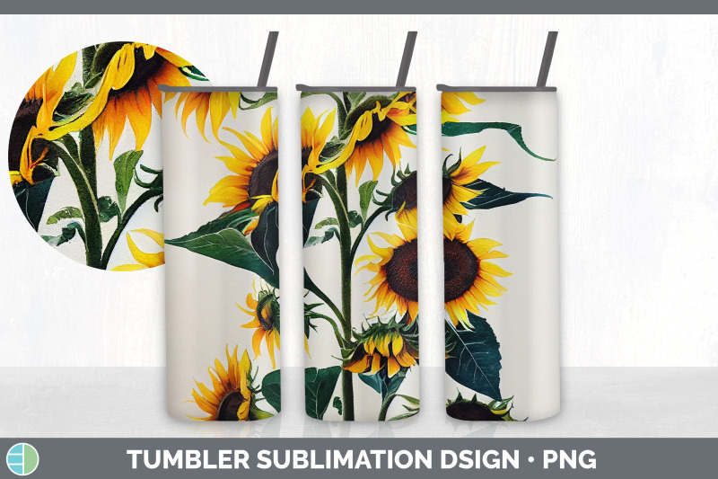 sunflowers-tumbler-sublimation-bundle