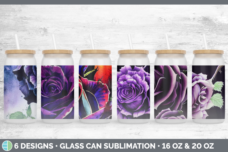 purple-roses-glass-can-sublimation-beer-mason-jar