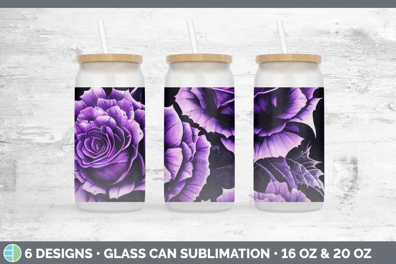 purple-roses-glass-can-sublimation-beer-mason-jar