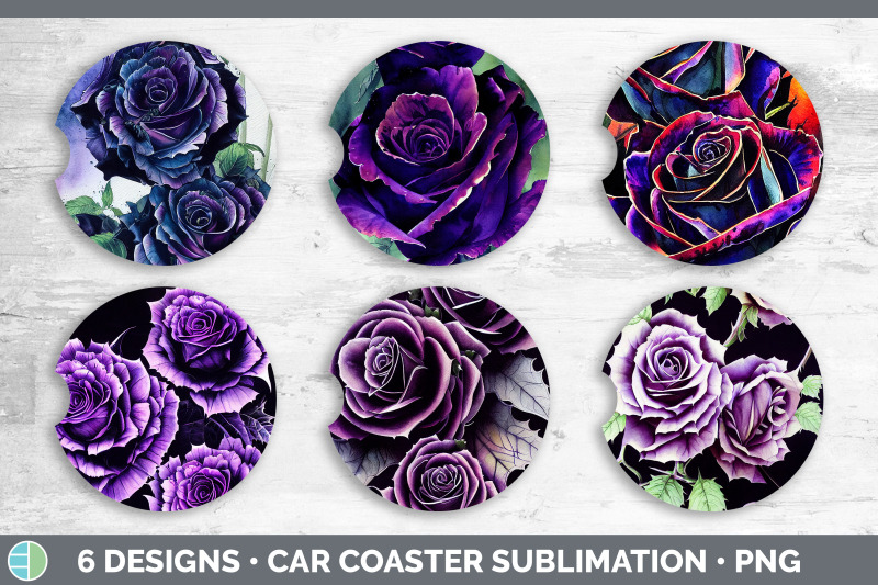 purple-roses-car-coaster-sublimation-designs-bundle