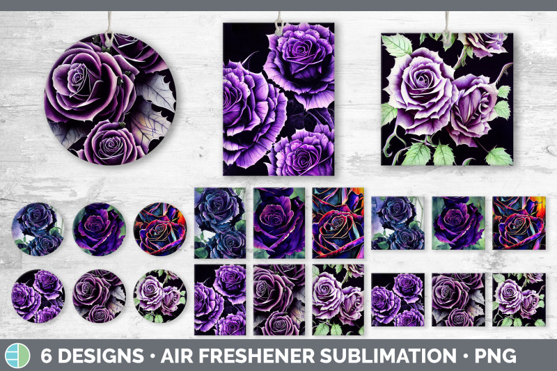 purple-roses-air-freshener-sublimation-designs-bundle