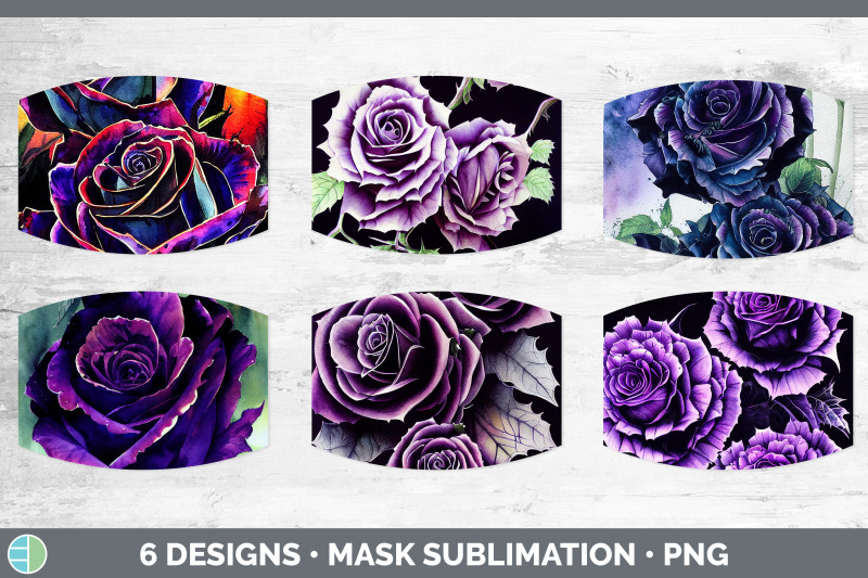 purple-roses-mask-sublimation-bundle-face-mask-designs