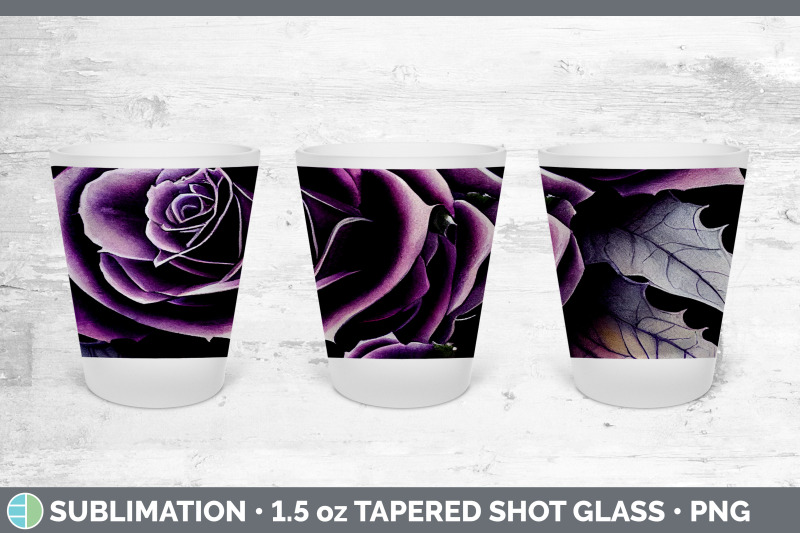 purple-roses-shot-glass-sublimation-shot-glass-1-5oz-tapered