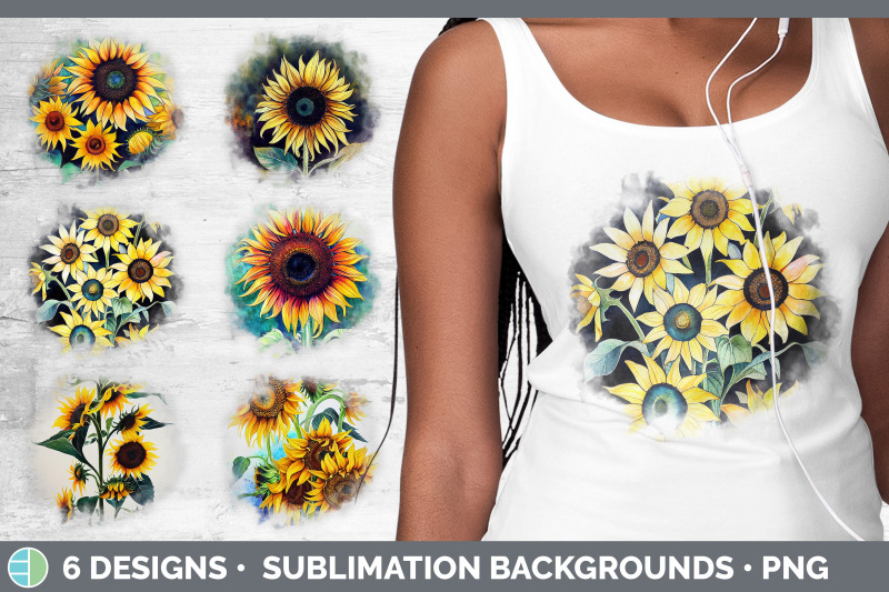 sunflowers-background-grunge-sublimation-backgrounds