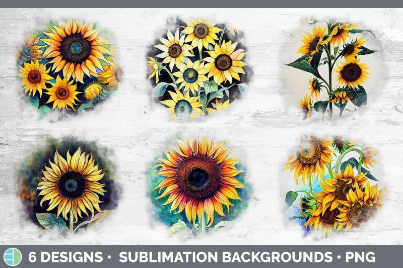sunflowers-background-grunge-sublimation-backgrounds