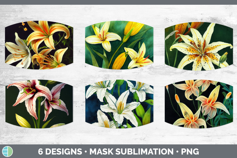 lilies-mask-sublimation-bundle-face-mask-designs