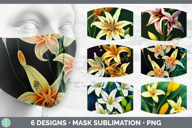 lilies-mask-sublimation-bundle-face-mask-designs