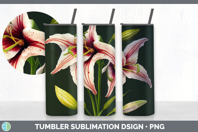 lilies-tumbler-sublimation-bundle