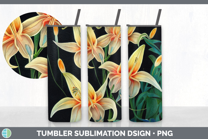 lilies-tumbler-sublimation-bundle