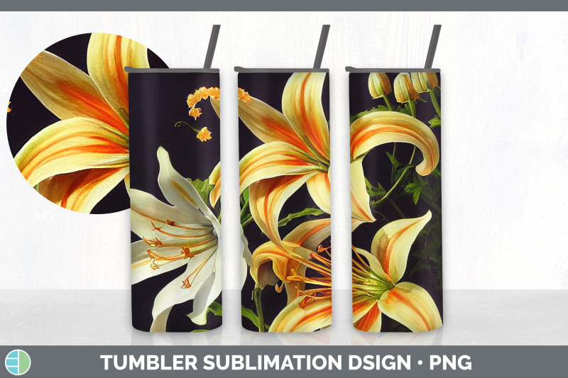 lilies-tumbler-sublimation-bundle